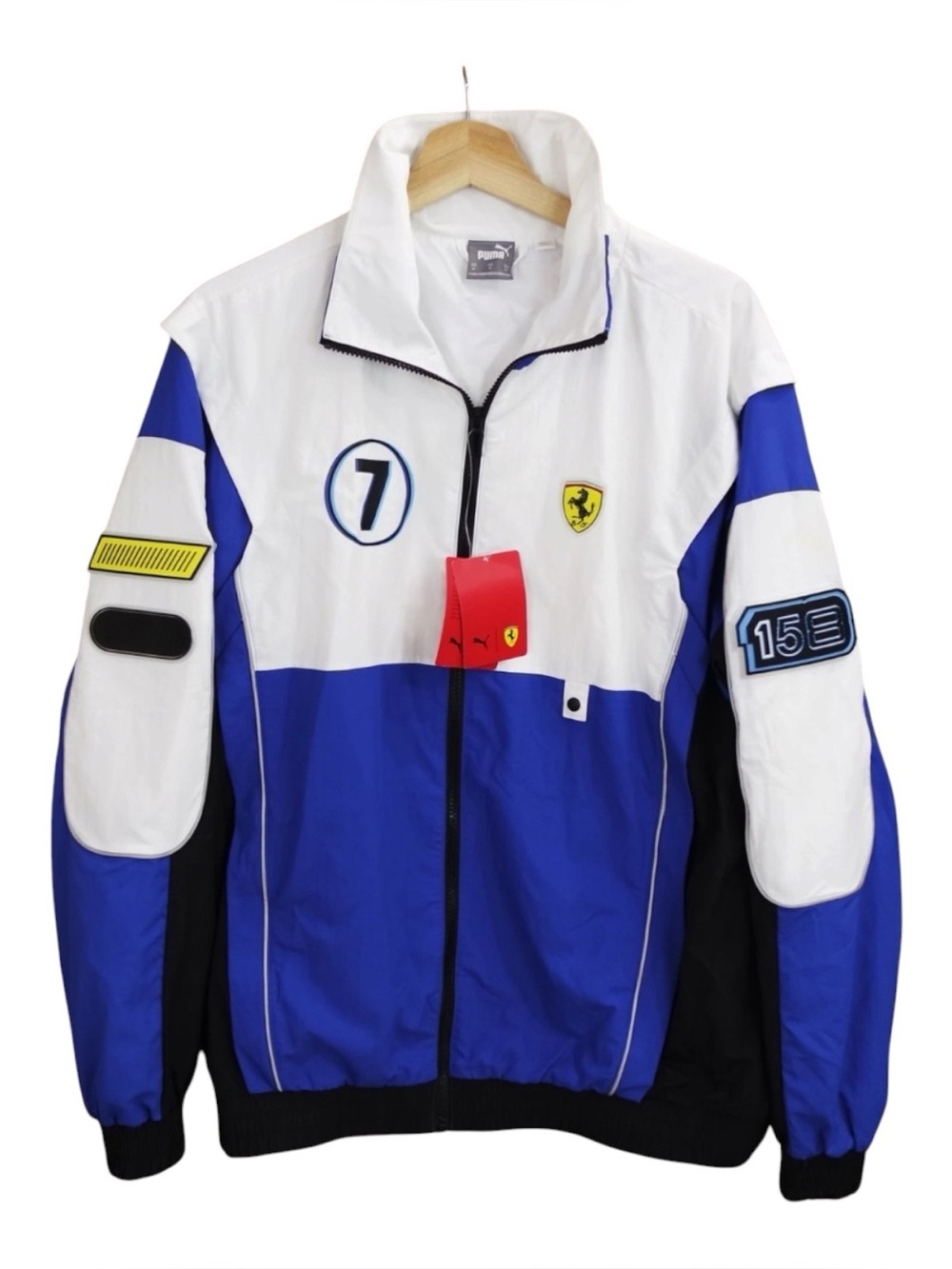 Puma SF Ferrari Race Street Woven Jacket Size L Mens Full Zip